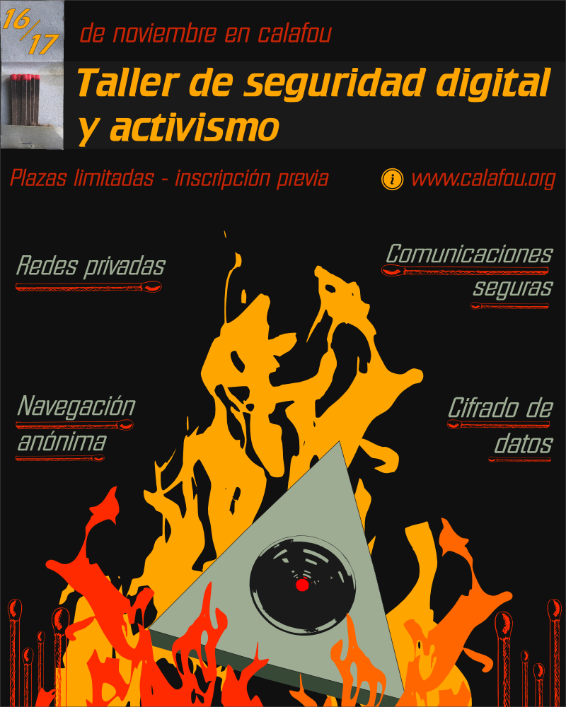Cartel Taller Seguridad para Activistas
